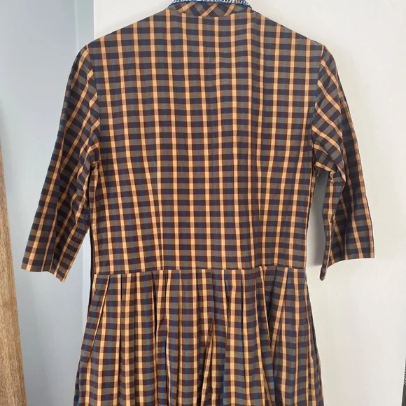 TOAST Unique Collar Dress with Pockets - USA womens 8 (UK12) - Picture 8 of 9